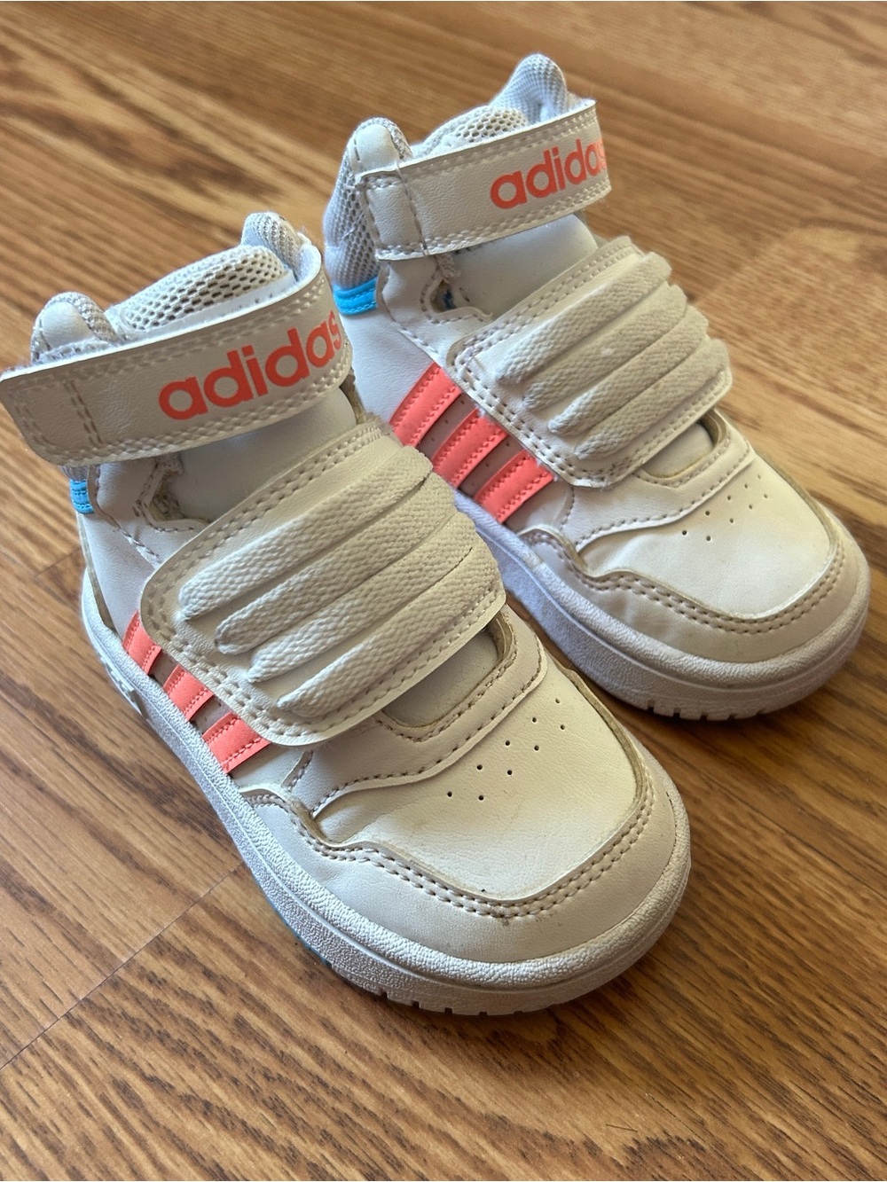 Adidas hi top toddler sneakers